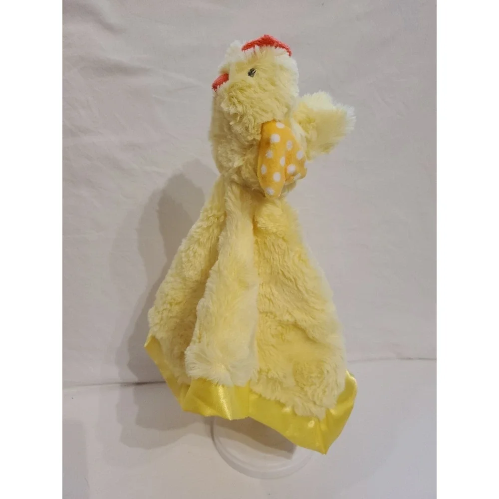 Cloud Island Baby Chick  Lovey Chicken Satin‎ Trim Embroidered Eyes Yellow 13